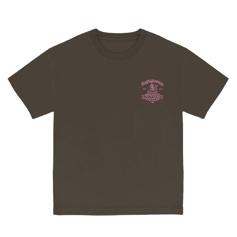 Refrigiwear – Braunes Baumwoll-T-Shirt