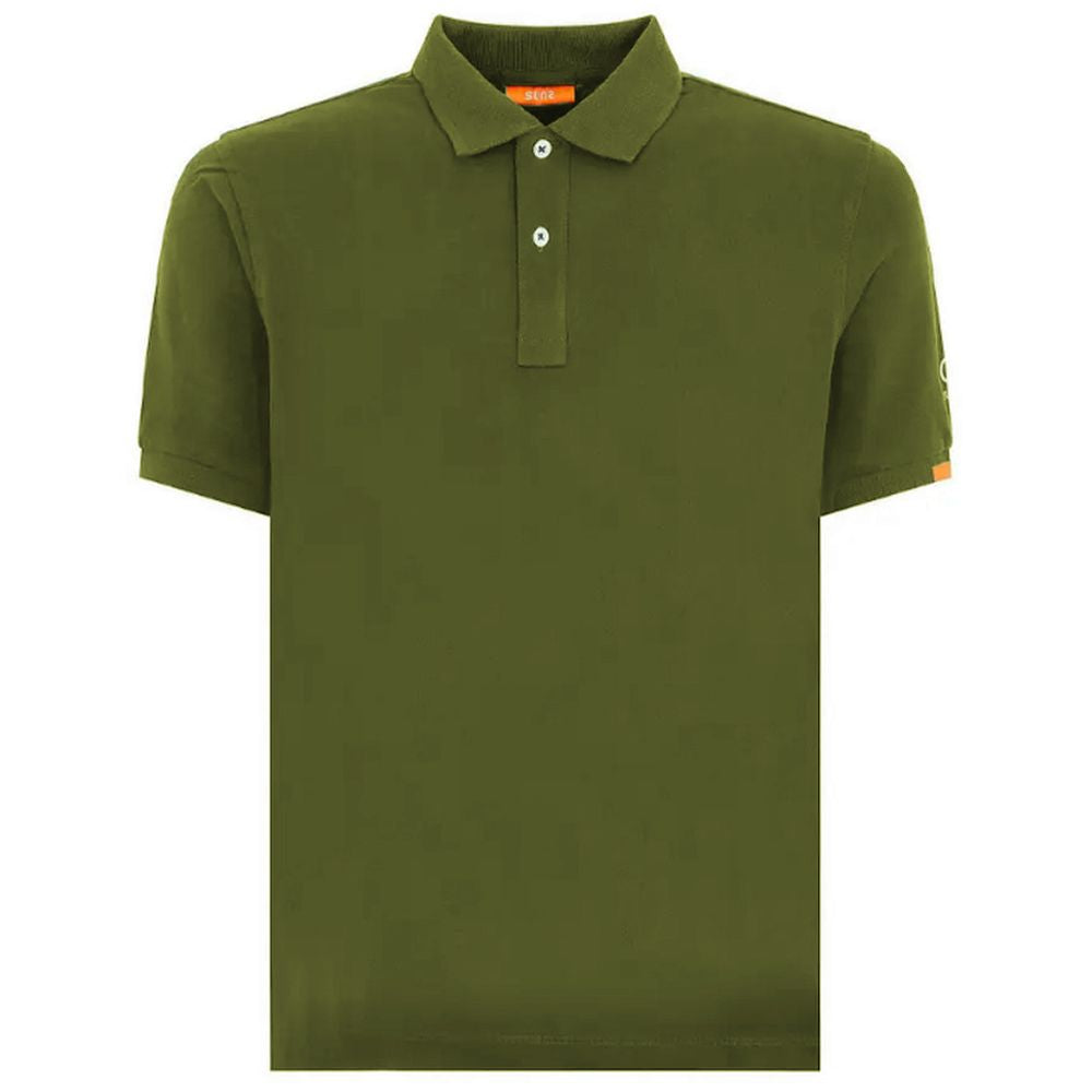 Suns Grünes Poloshirt aus Baumwolle