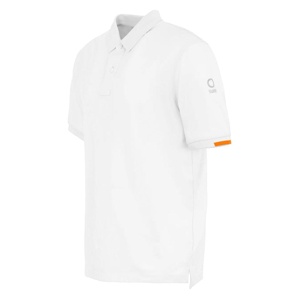 Suns White Cotton Polo Shirt