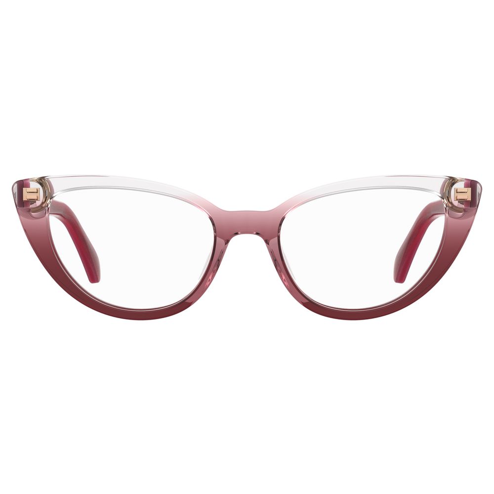 Moschino Rote Acetatrahmen
