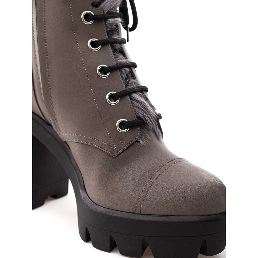 Giuseppe Zanotti, Stiefel aus grauem Öko-Leder