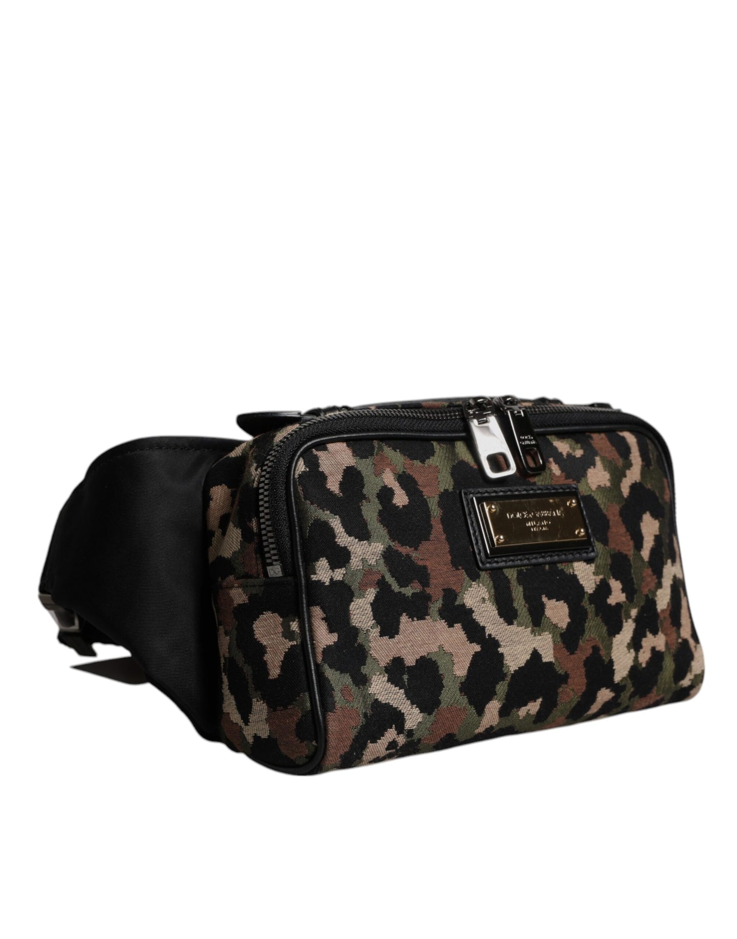 Dolce & Gabbana – Bauchtasche mit mehrfarbigem Leopardenmuster und DG-Logo
