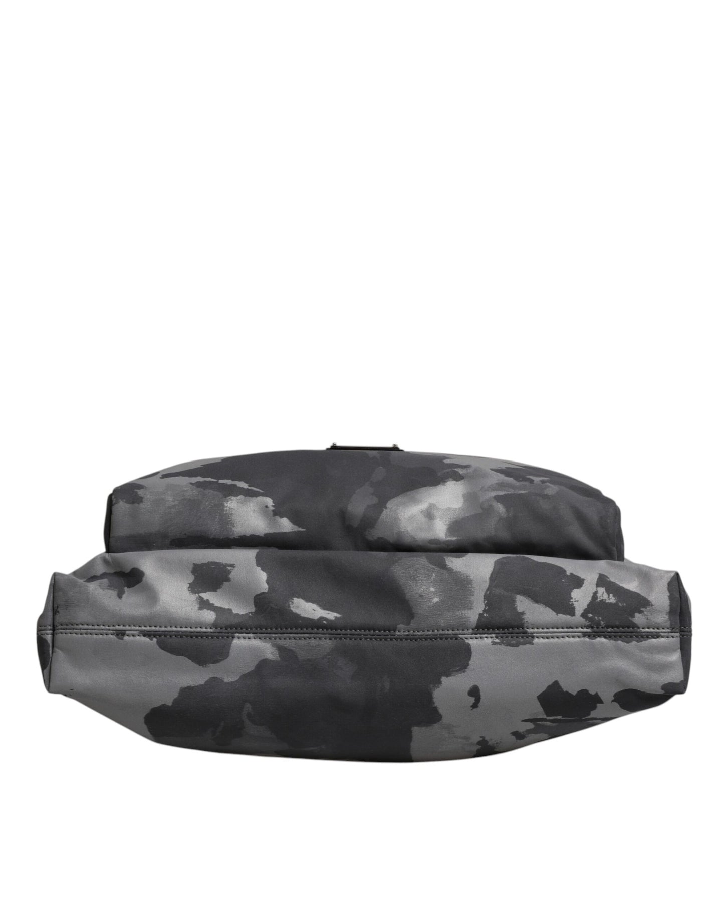 Dolce & Gabbana – Tragetasche aus Baumwolle mit mehreren Fächern in Grau mit Camouflage-Muster