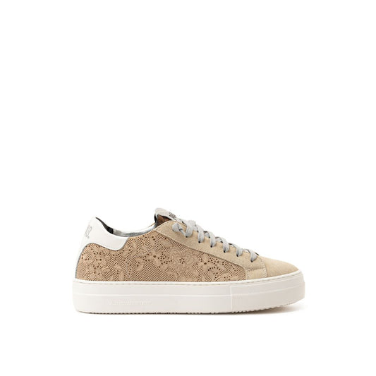 P448 Beige Ledersneaker