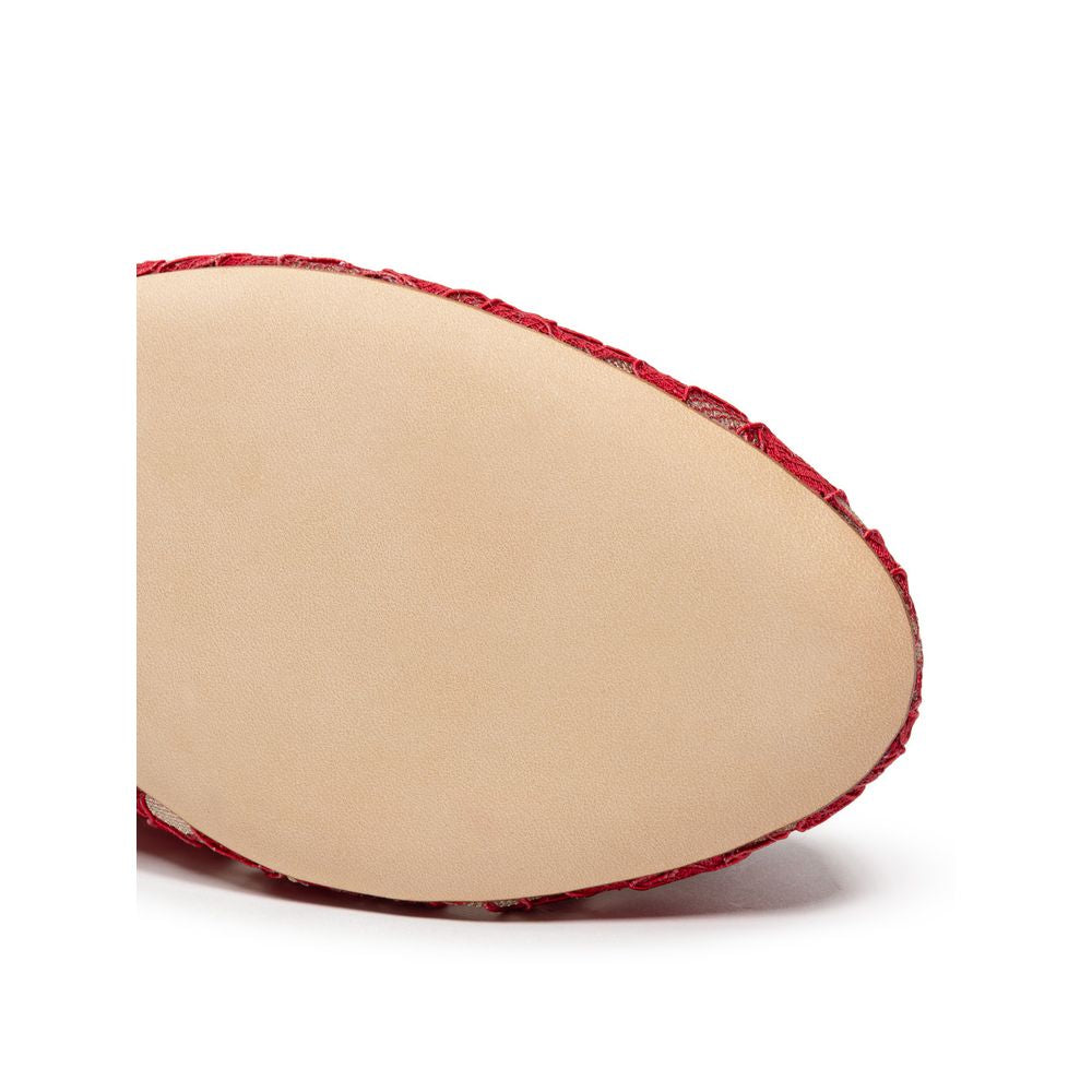 Dolce & Gabbana Rote Ballerinas aus Viskose