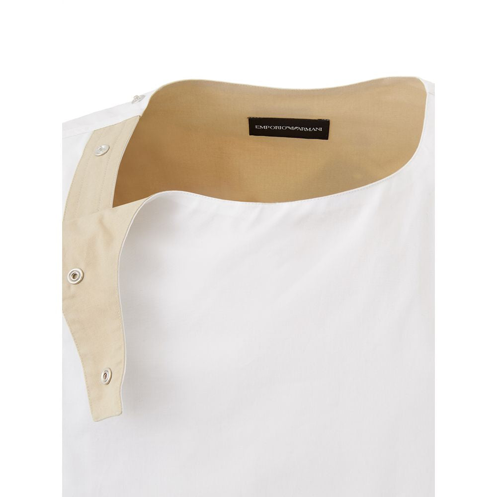 Weißes Baumwoll-T-Shirt von Emporio Armani