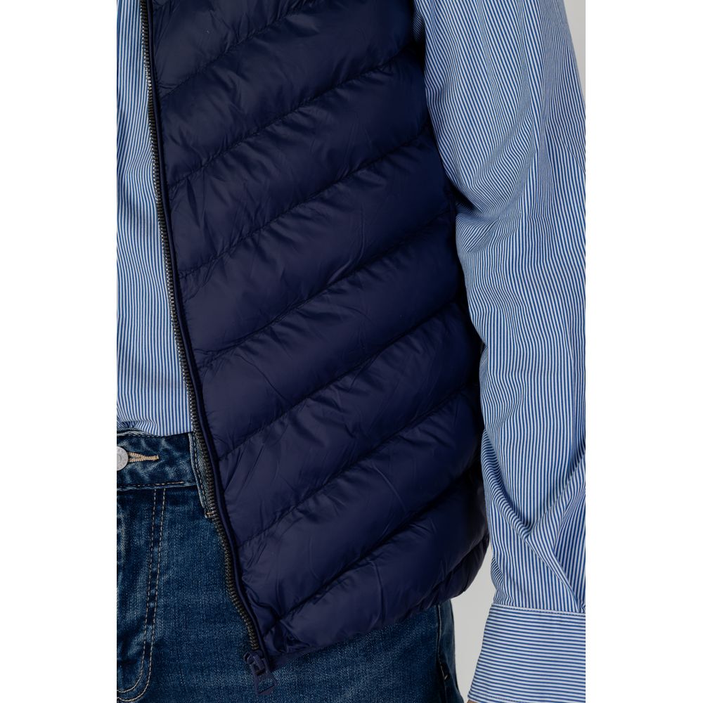 US POLO ASSN. Blaue ärmellose Jacke aus Polyamid