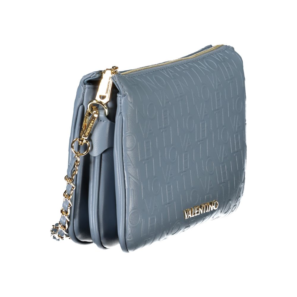 Mario Valentino Hellblaue Polyethylen-Damenhandtasche