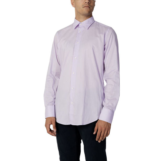 Liu Jo Purple Cotton Dress Shirt
