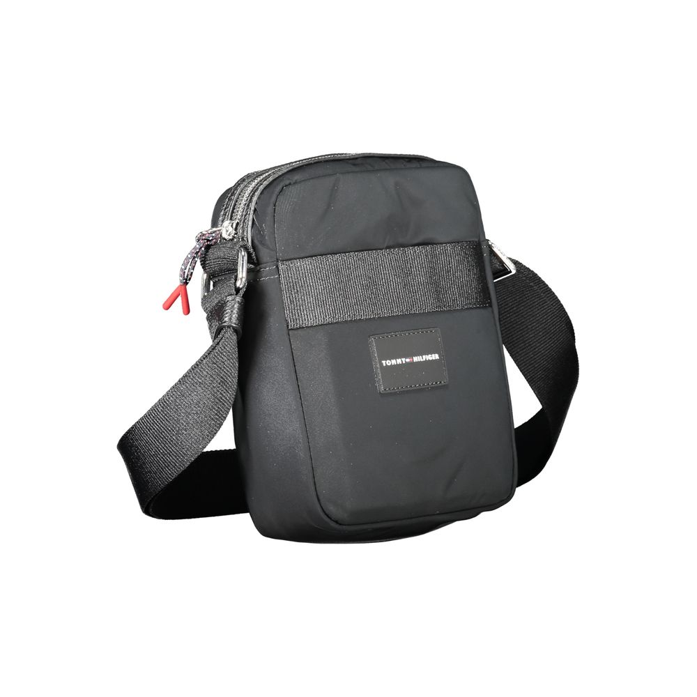 Tommy Hilfiger – Schwarze Polyester-Umhängetasche