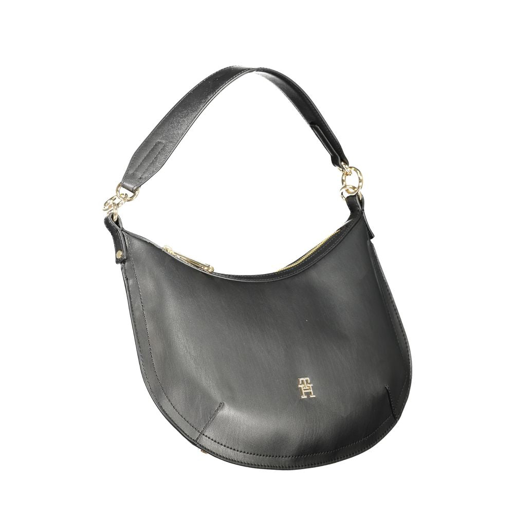 Tommy Hilfiger – Schwarze Polyethylen-Handtasche