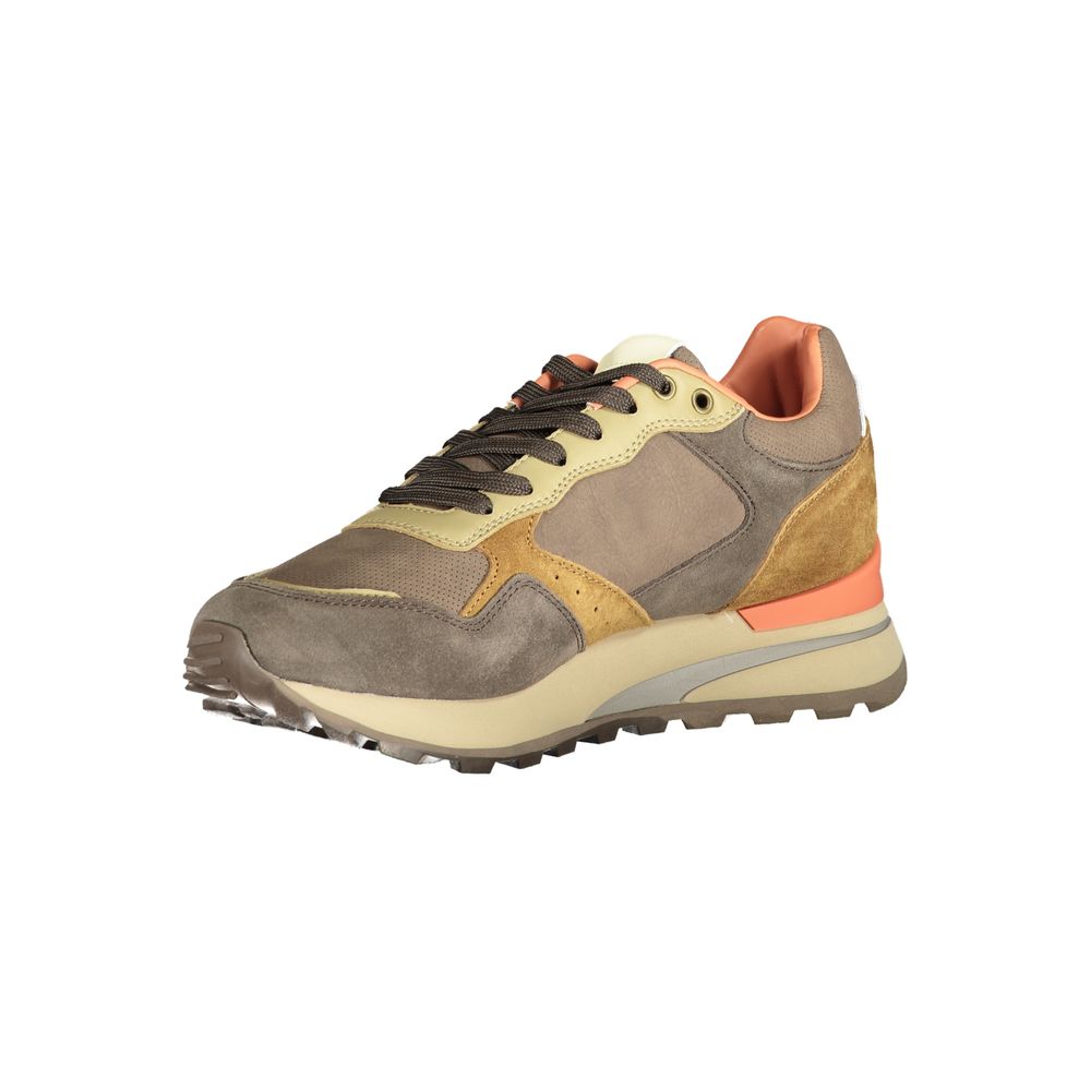 Blauer brauner Herren-Sneaker aus Polyethylen