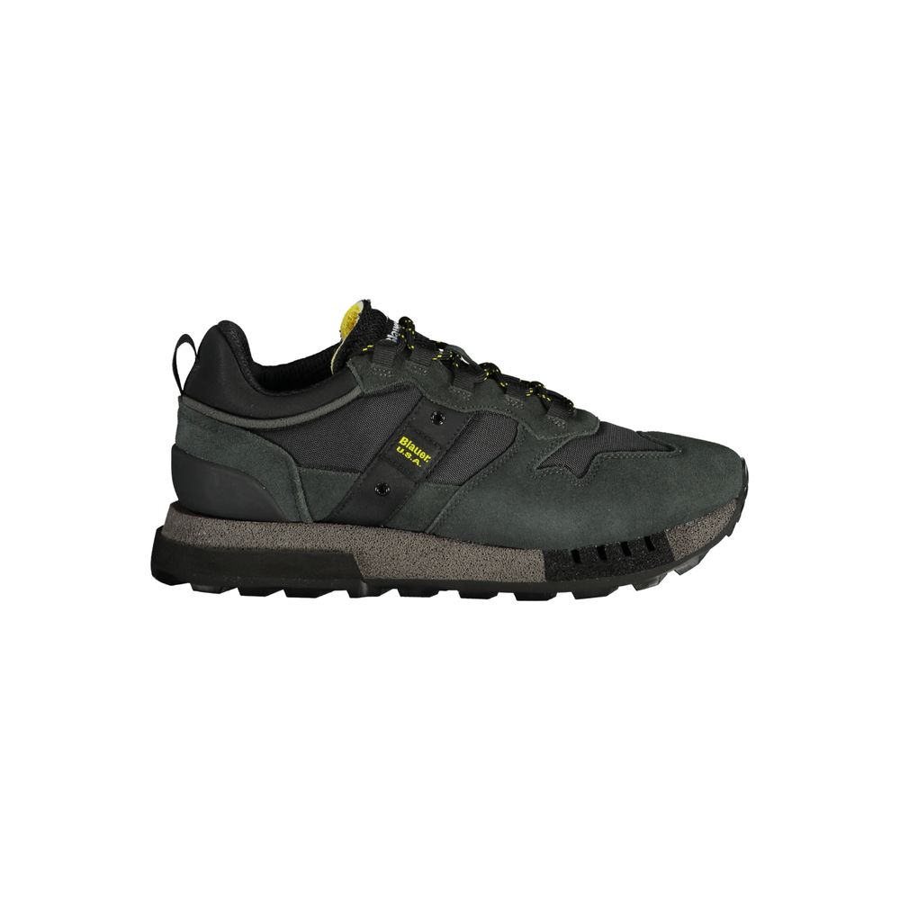 Blauer Herren-Sneaker aus schwarzem Polyethylen
