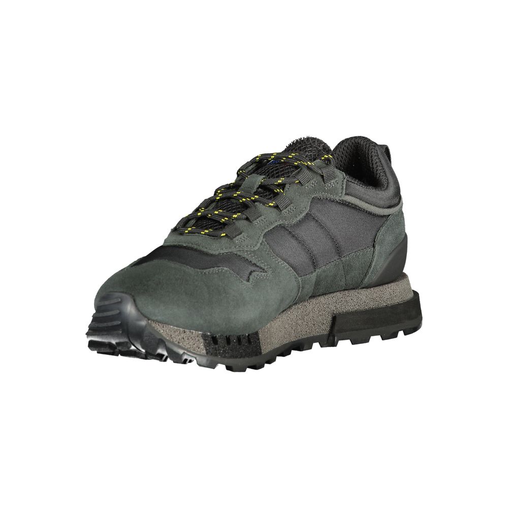 Blauer Herren-Sneaker aus schwarzem Polyethylen