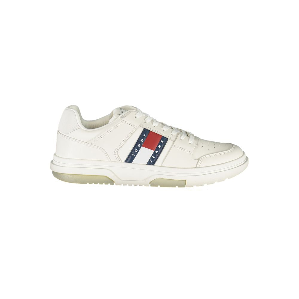 Tommy Hilfiger White Leather Men Sneaker