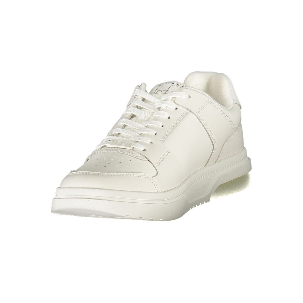 Tommy Hilfiger White Leather Men Sneaker
