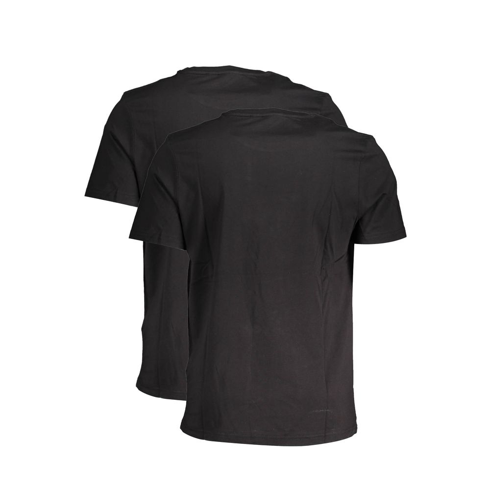 Fila Schwarzes Baumwoll-T-Shirt für Herren