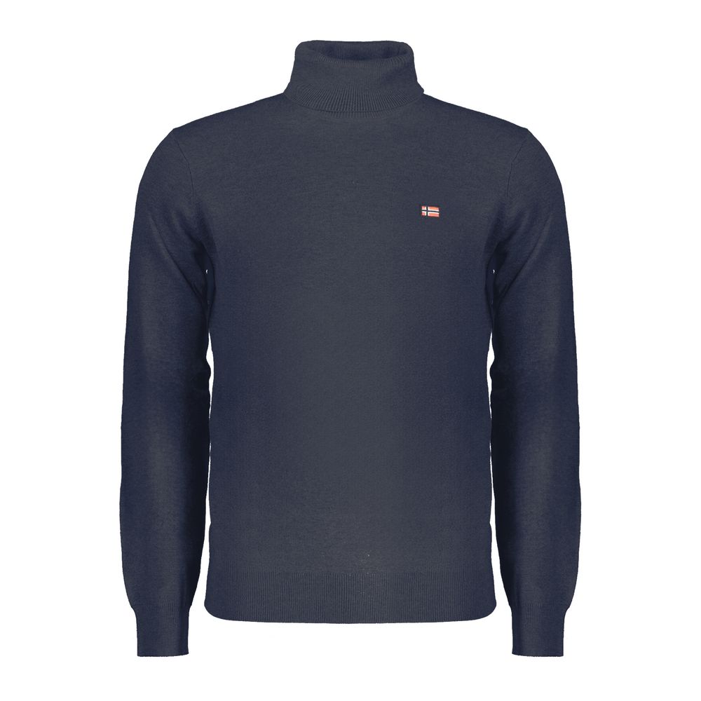Norwegen 1963 Blauer Polyamid-Herrenpullover