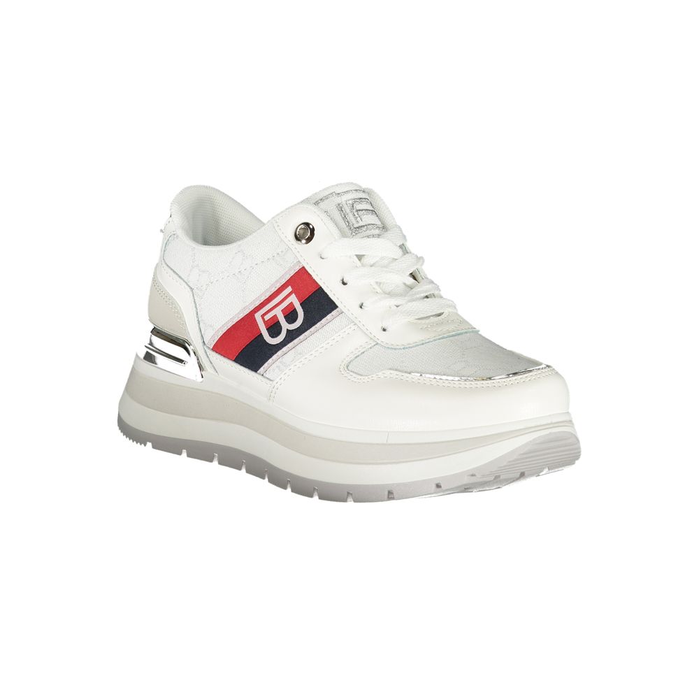 Laura Biagiotti Weißer Polyester Damen Sneaker