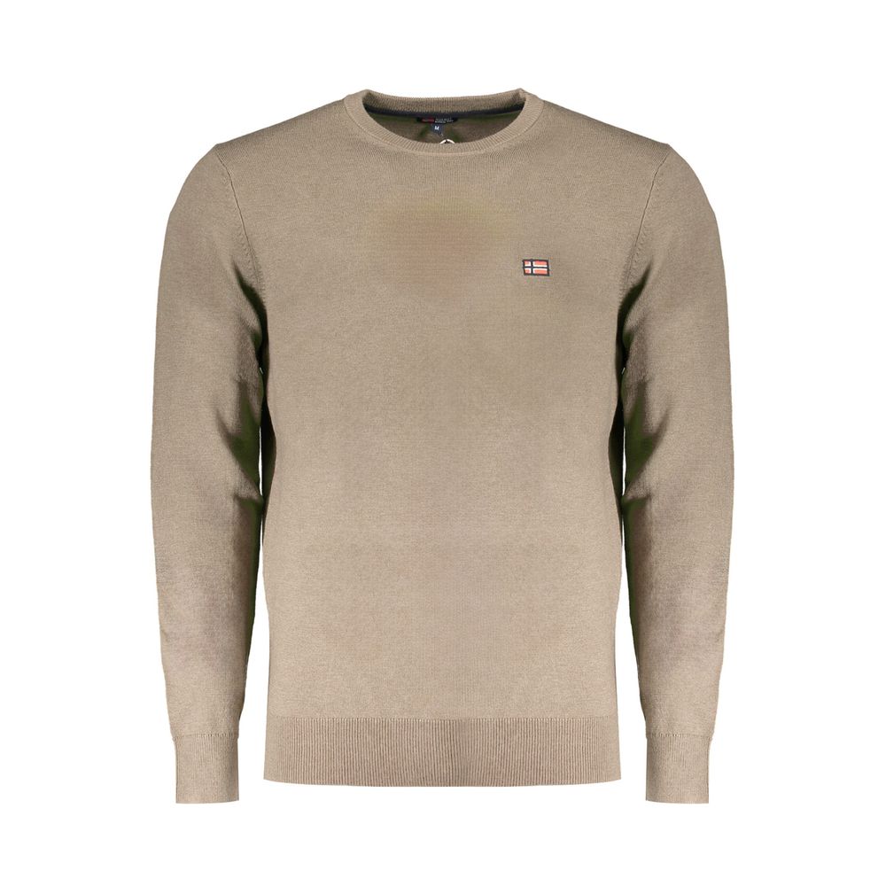 Norwegen 1963 Brauner Wollpullover für Herren