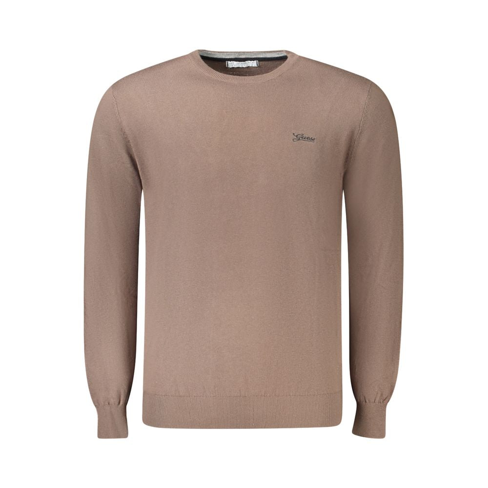 Guess Jeans Brauner Baumwollpullover für Herren