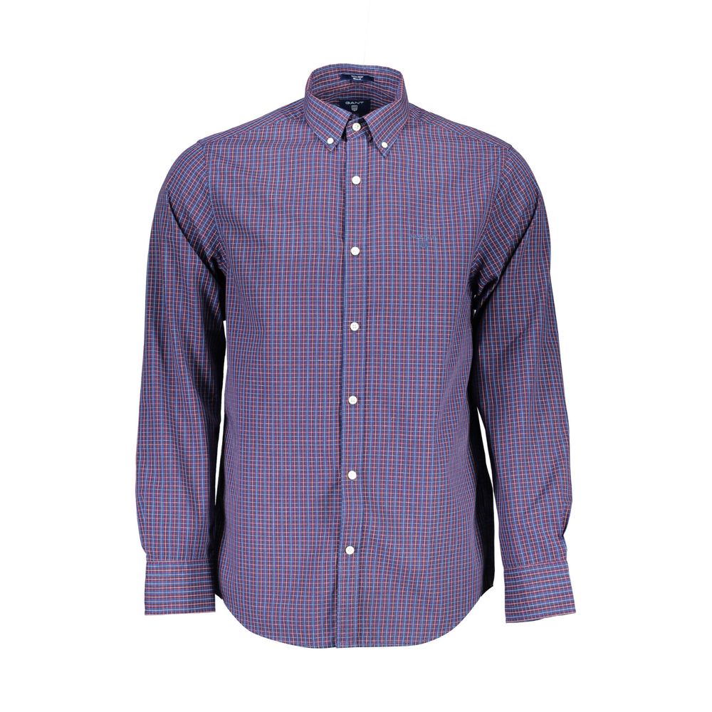 Gant Herrenhemd aus blauer Baumwolle