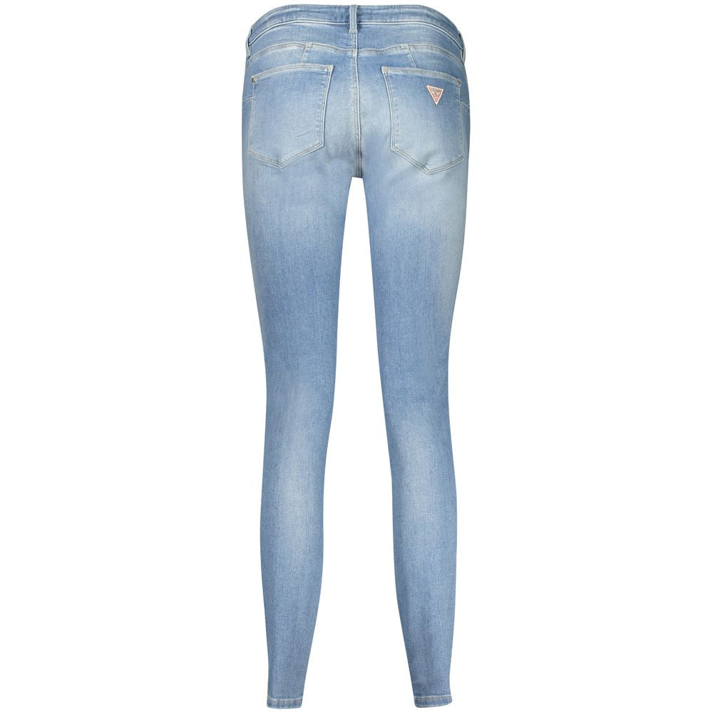 Guess Jeans Hellblaue Damenjeans aus recycelter Baumwolle
