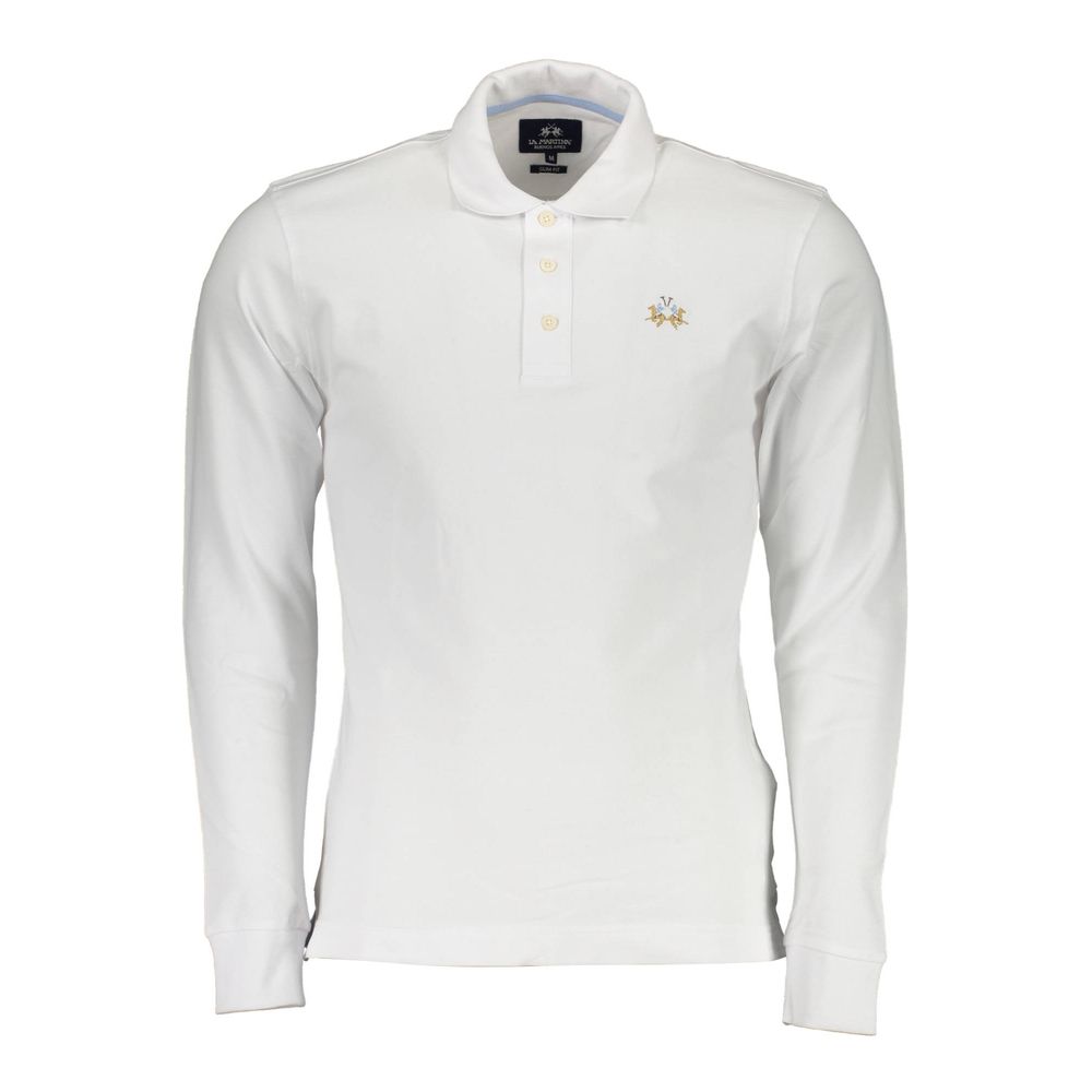 La Martina Elegantes Slim Fit Polo mit Stickdetails