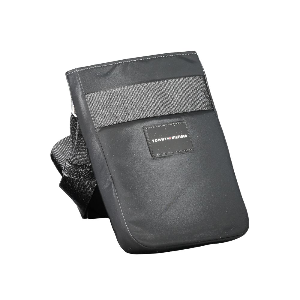 Tommy Hilfiger – Schwarze Polyester-Umhängetasche