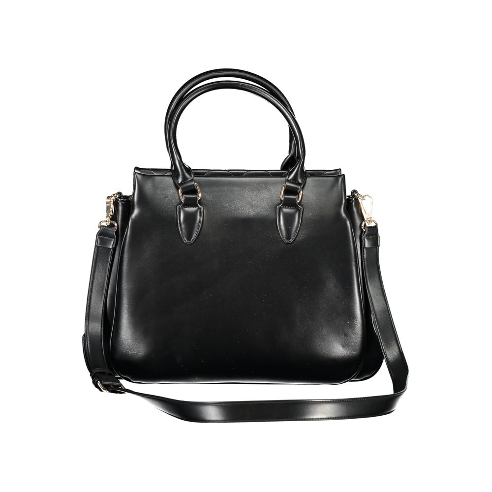 Mario Valentino Schwarze Polyethylen-Damenhandtasche