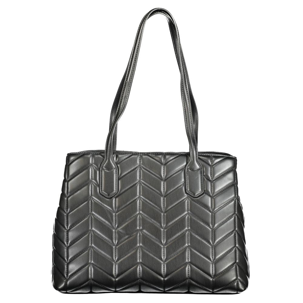 Mario Valentino Schwarze Polyethylen-Damenhandtasche