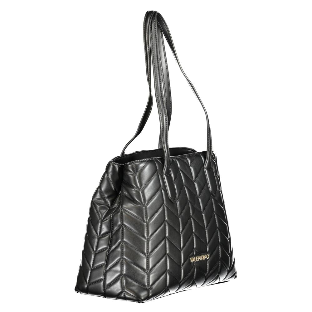 Mario Valentino Schwarze Polyethylen-Damenhandtasche