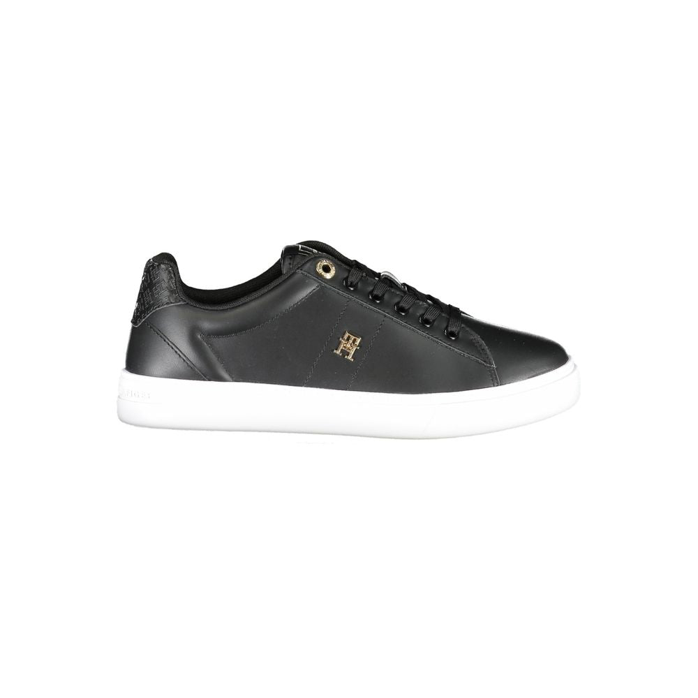 Tommy Hilfiger – Schwarze Polyester-Sneaker