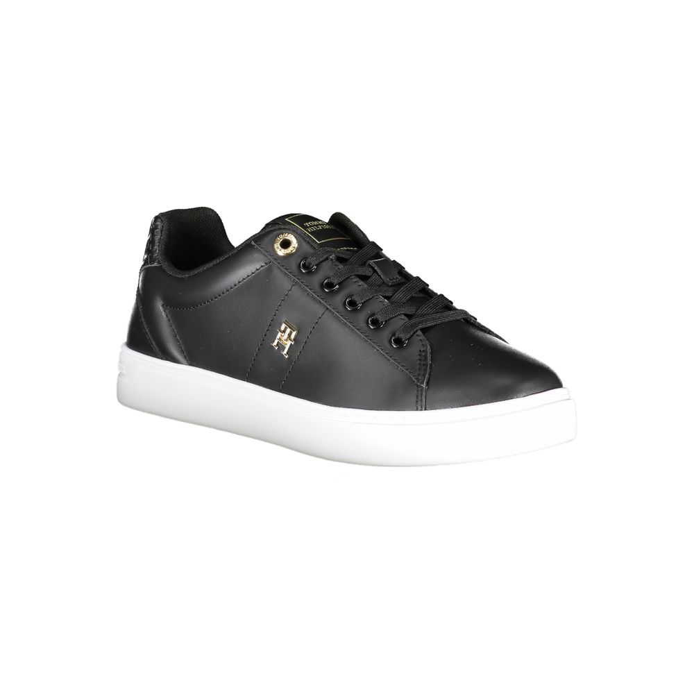 Tommy Hilfiger – Schwarze Polyester-Sneaker