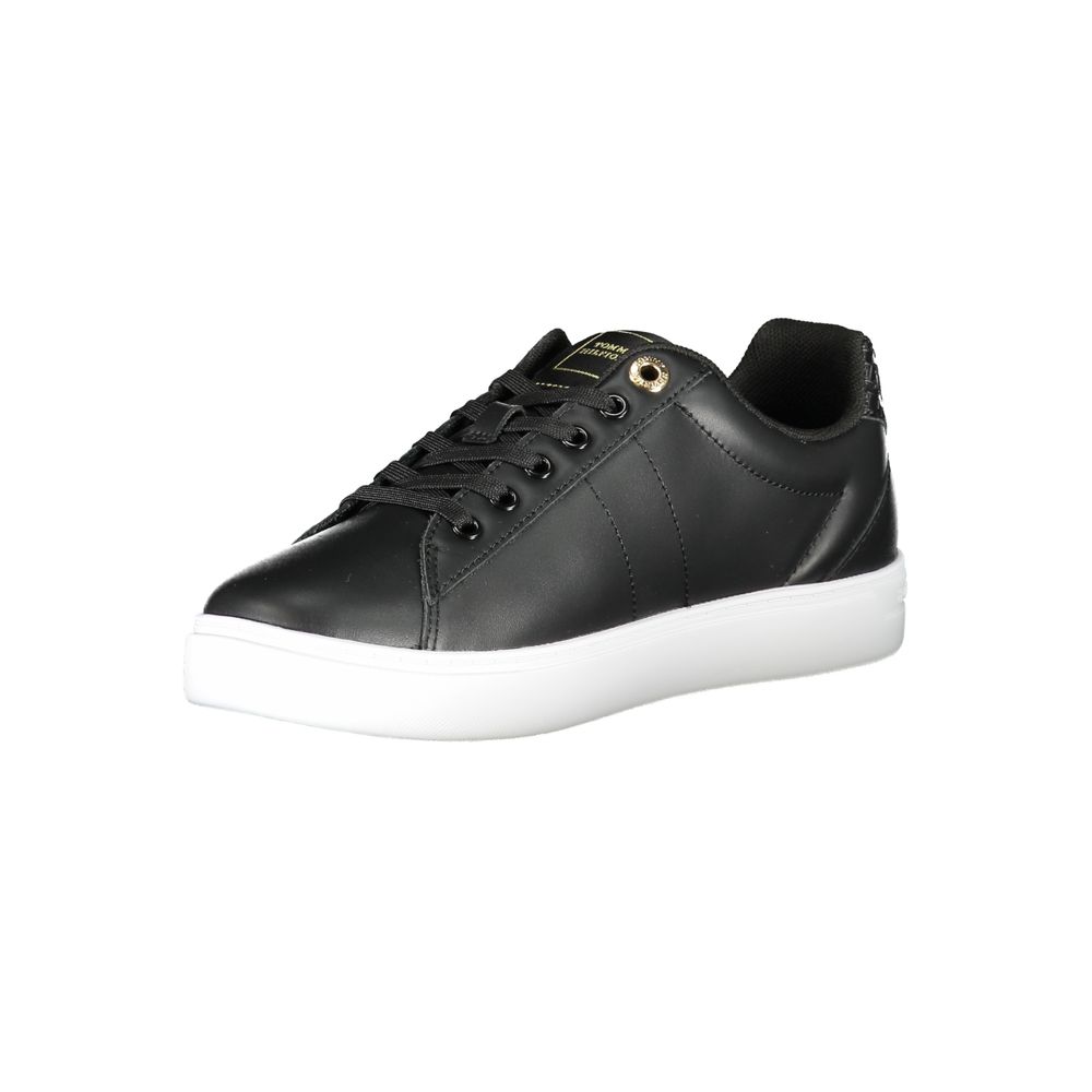 Tommy Hilfiger – Schwarze Polyester-Sneaker