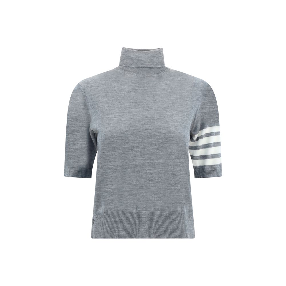 Thom Browne Gray Polyamide Turtleneck