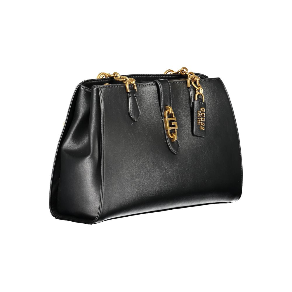 Guess Jeans Schwarze Polyethylen-Damenhandtasche
