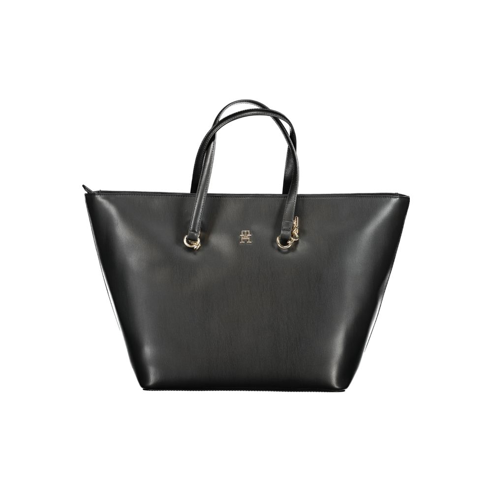 Tommy Hilfiger – Schwarze Polyethylen-Handtasche