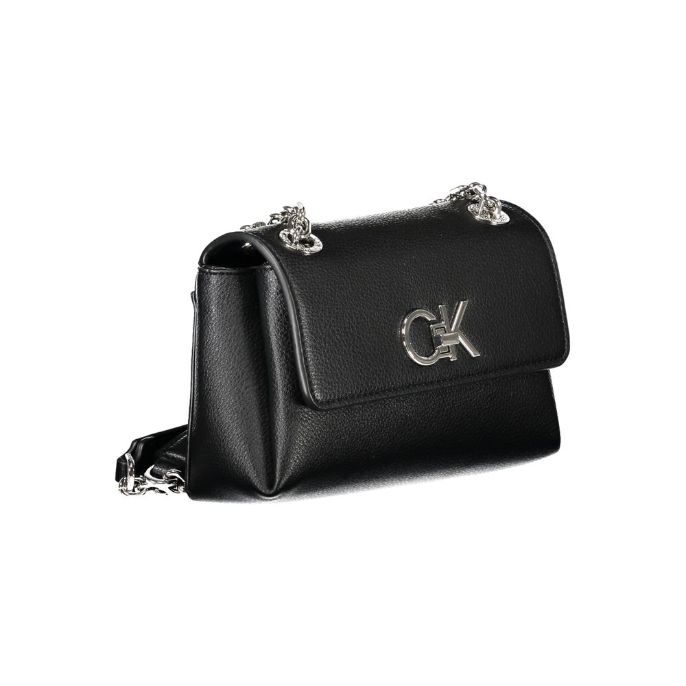 Calvin Klein Damenhandtasche aus Polyethylen, Schwarz