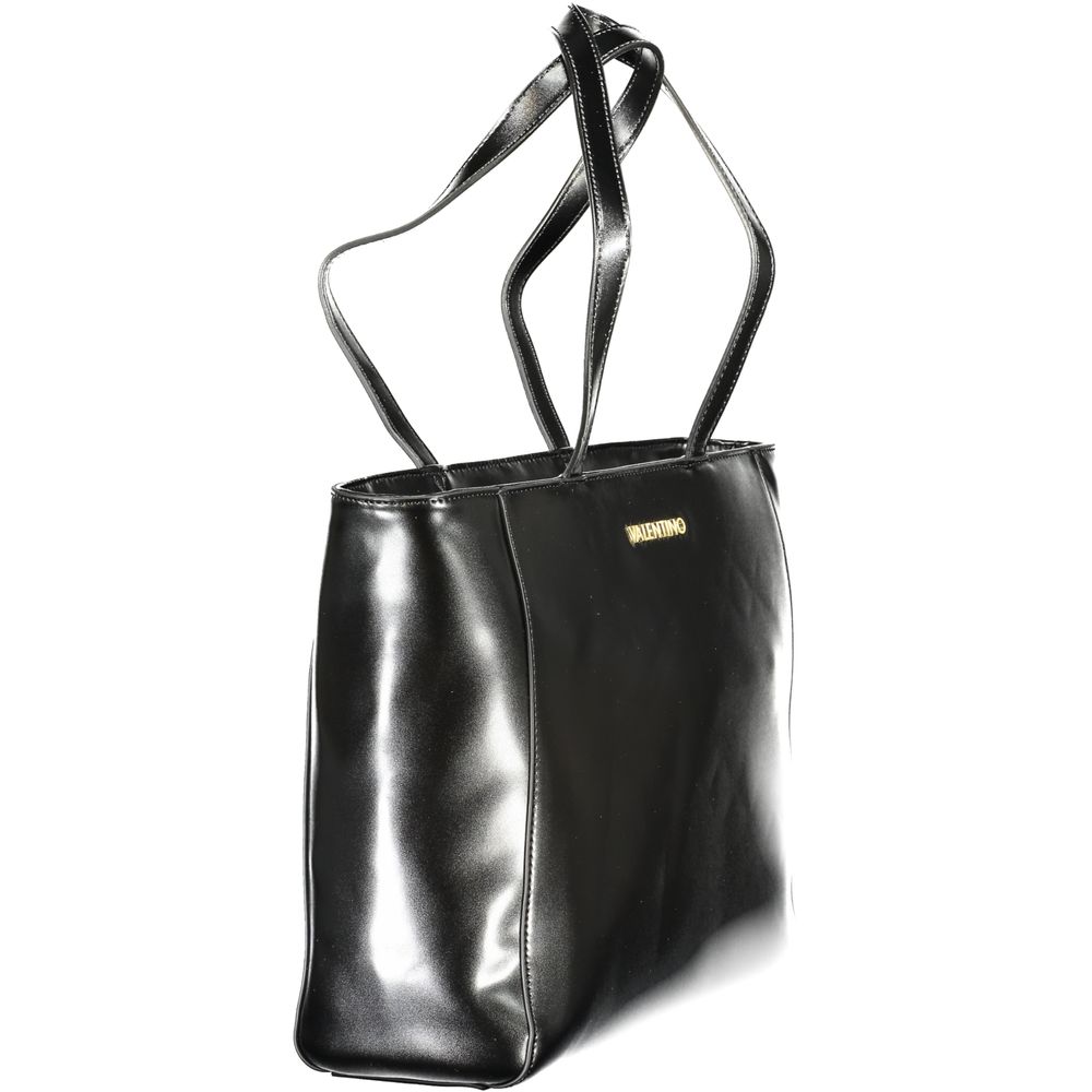 Mario Valentino Schwarze Polyethylen-Damenhandtasche
