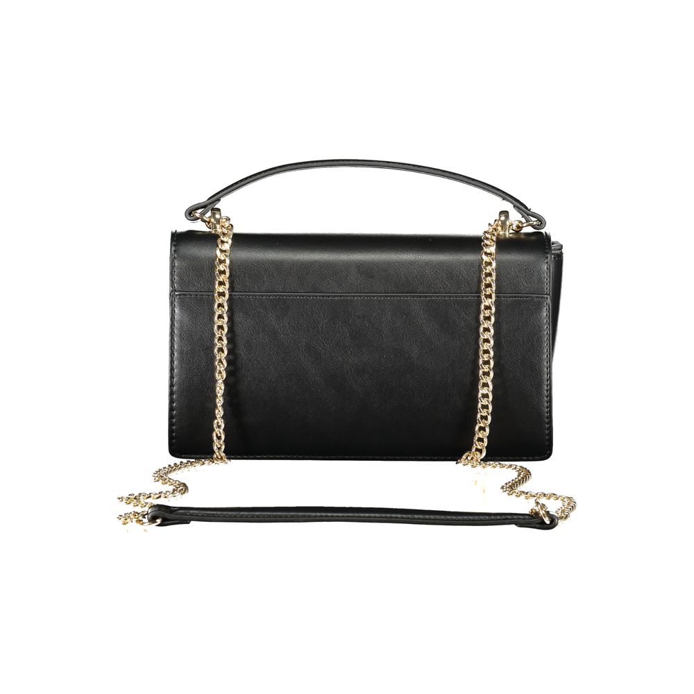 Mario Valentino Schwarze Polyethylen-Damenhandtasche