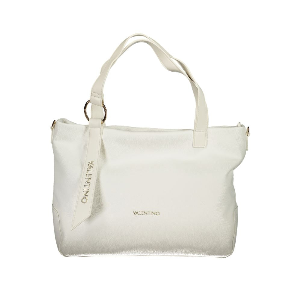 Mario Valentino – Weiße Polyethylen-Handtasche