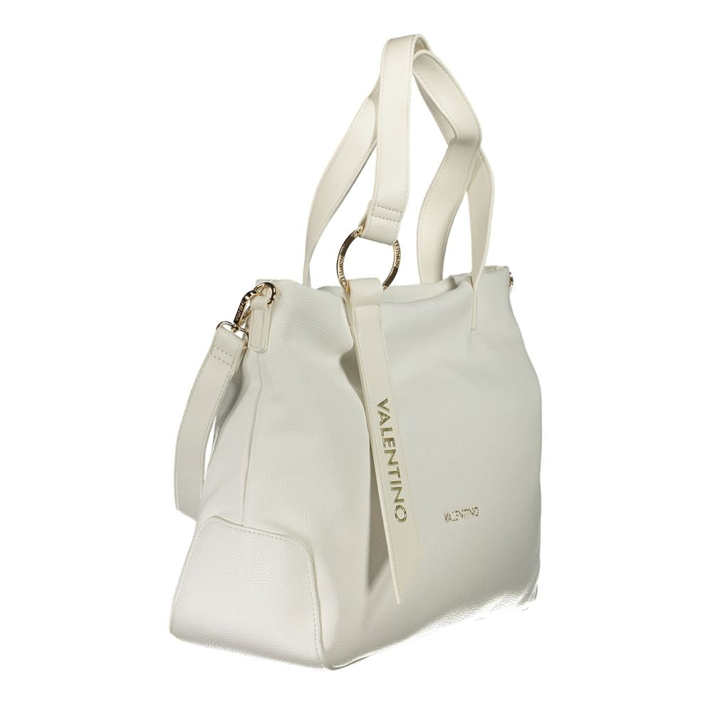 Mario Valentino – Weiße Polyethylen-Handtasche