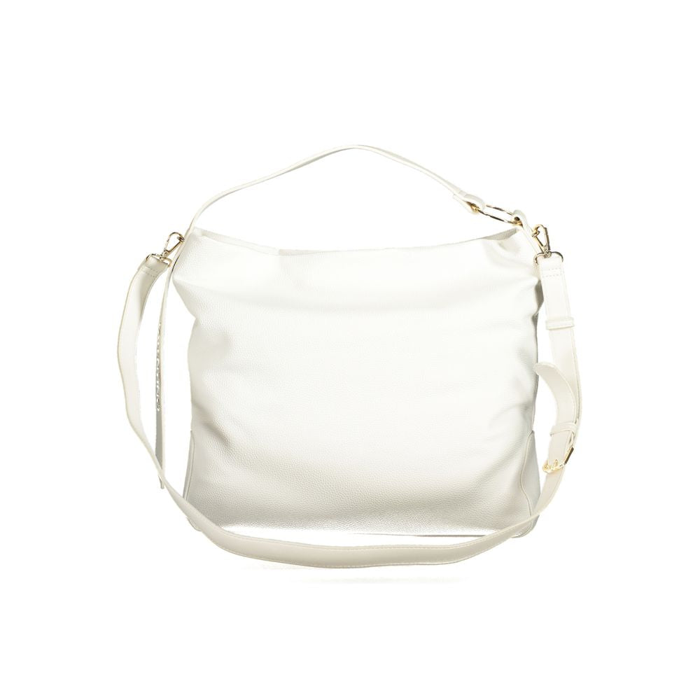 Mario Valentino Weiße Polyethylen-Damenhandtasche