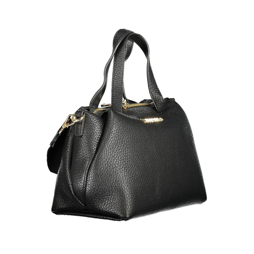 Mario Valentino Schwarze Polyethylen-Damenhandtasche