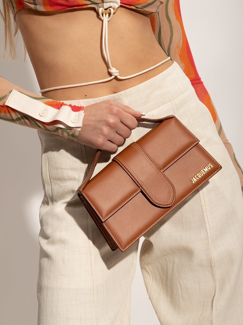 Jacquemus Le Grand Bambino Light Brown Bag