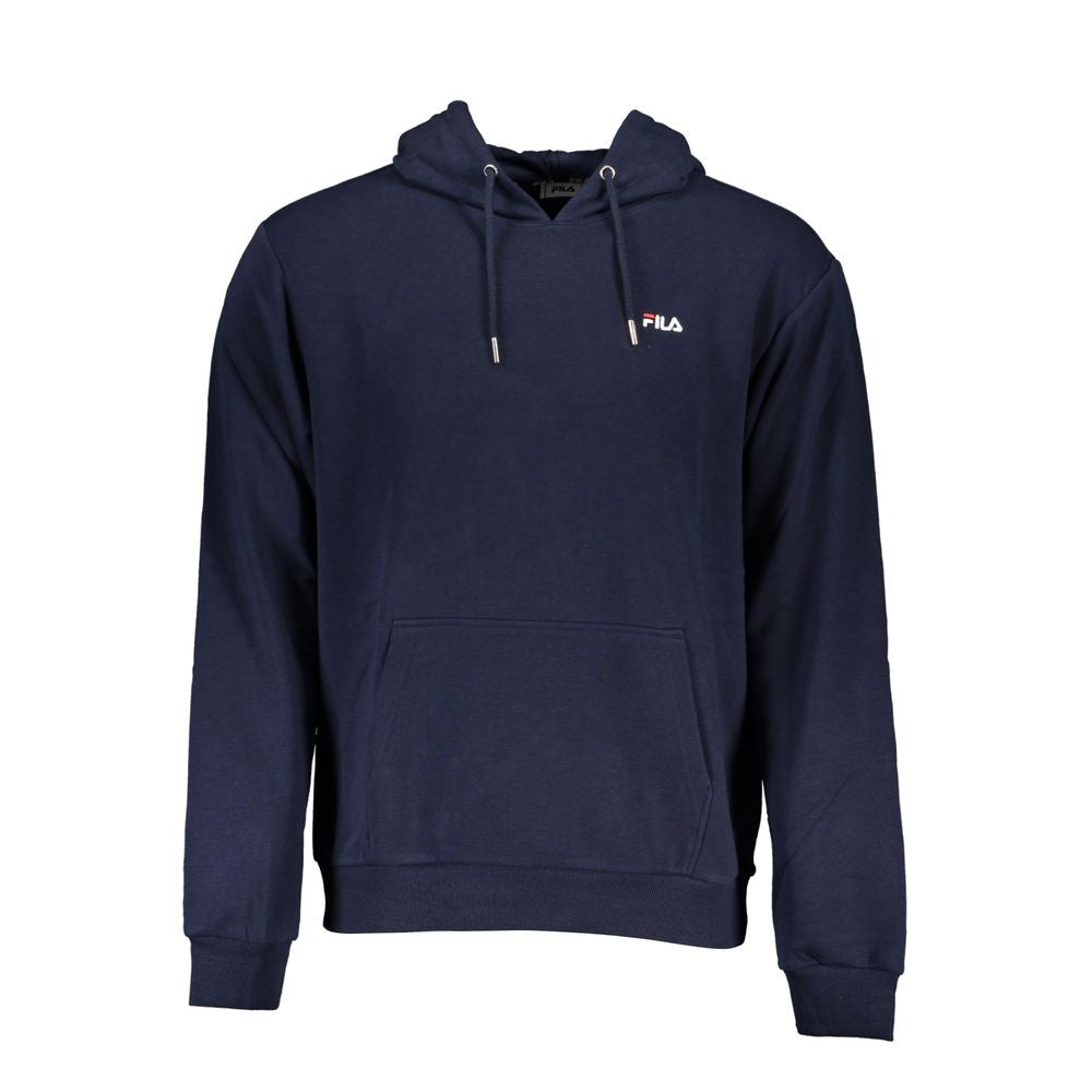 Fila – Blaues Kapuzensweatshirt aus Baumwollmischung