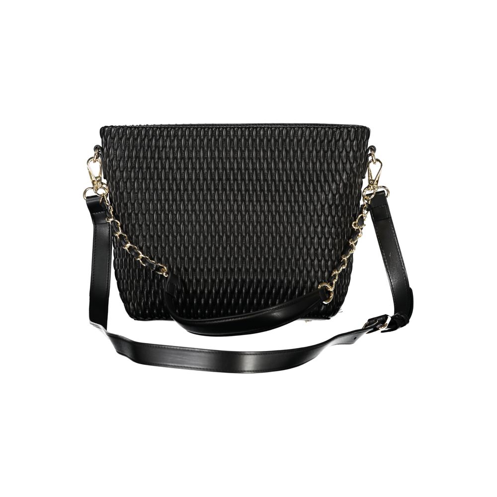 Mario Valentino Schwarze Polyethylen-Damenhandtasche