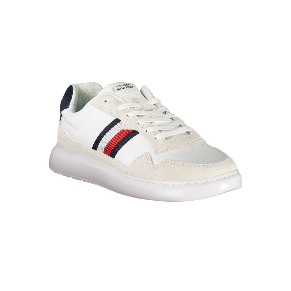 Tommy Hilfiger – Weiße Leder-Sneaker für Herren