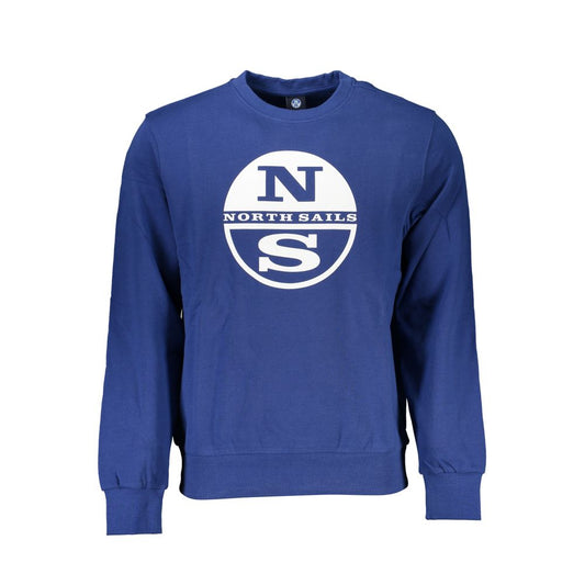 North Sails Blue Cotton Men Sweater